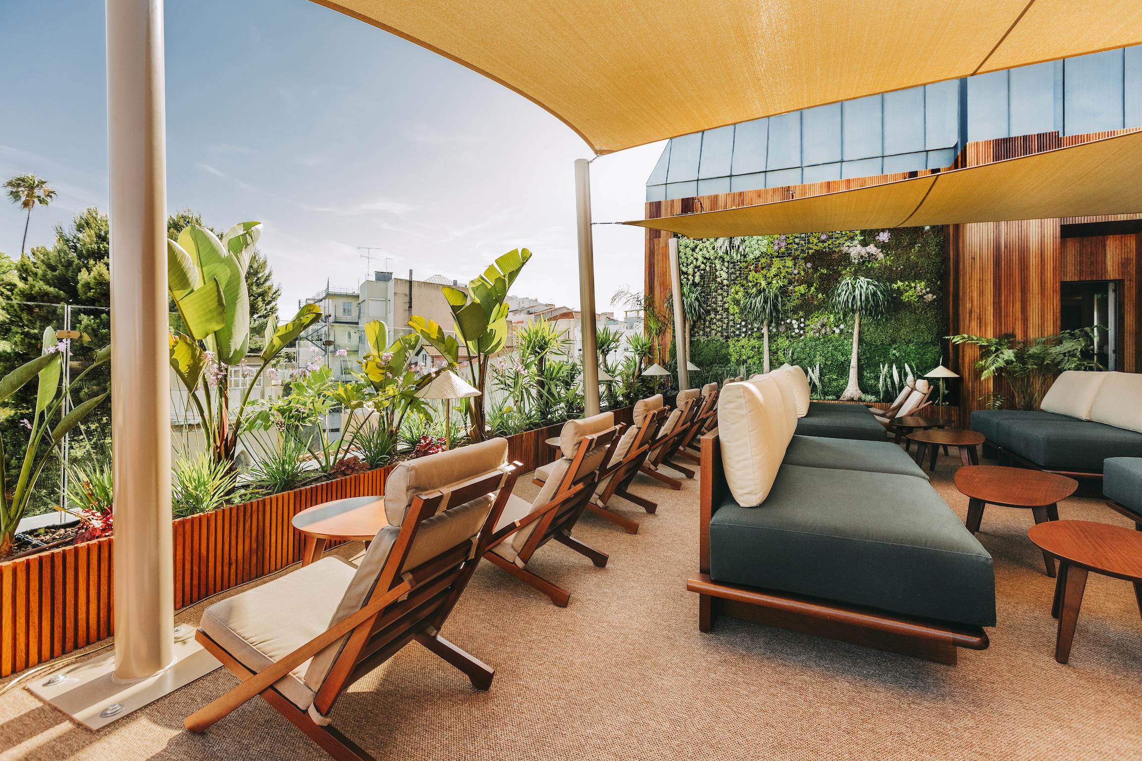 The Vintage Hotel & Spa Lisboa Kültér fotó The rooftop terrace